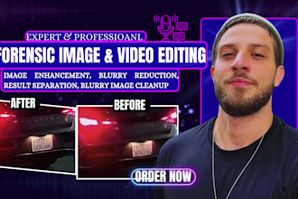 do forensic video enhancement, license plate detection, and cctv analysis