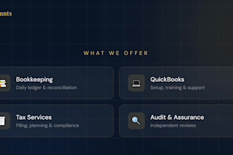 do expert quickbooks accounting tax preparation and audit support