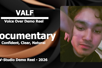 record american male voice over, narration and dubbing