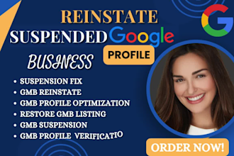 reinstate gmb, gbp and fix suspended google my business fast and quick,