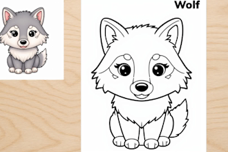 create kids coloring book and abc tracing pages