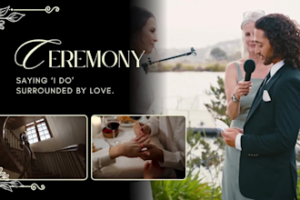 do emotional wedding video editing and highlight reels
