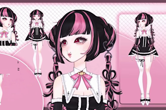 model live2d anime vtuber character nsfw vtuber vtuber rigging for vtube studio