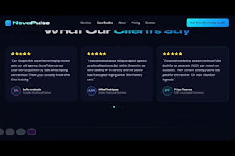 design a modern responsive landing page