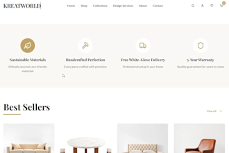 design furniture store with premium design to boost sales