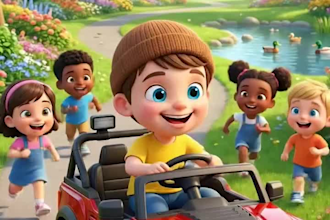 create ai animation video,ai kids cartoon and 3d pixar style video