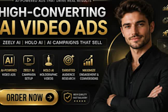 create high converting ai ad campaigns, holographic ai videos,and zeely ai video