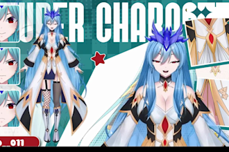 vtuber model live2d rigging, anime vtuber rigging, vtuber pngtuber vtube studio