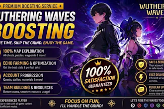 design wuthering waves, genshin and honkai star rail anime gaming thumbnails