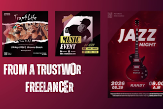 design attractive instagram posts, carousel and social media graphics