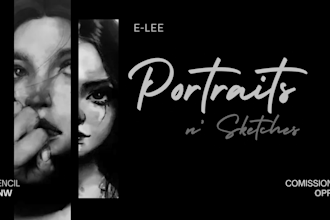 make freehand pencil sketches and portraits