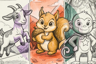 draw cute childrens book illustrations