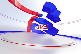 create news opener and logo intro like a TV channels