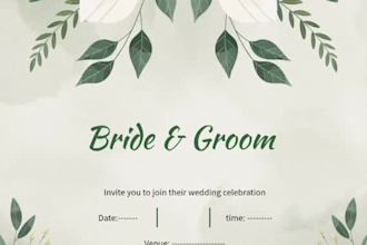 design elegant urdu nikkah wedding card invitation in 24hr