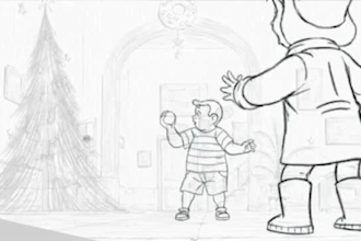 make 2d frame by frame handdrawn animation traditional 2d line art pencil sketch