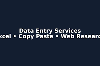 design a professional minimalist logo and do data entry work