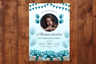 design invitations for wedding , party , event and birthday