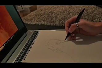 do a hand drawn portrait based on your photo