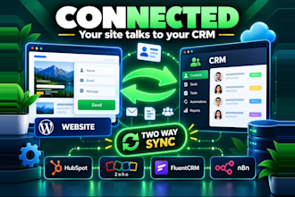do crm setup, zoho crm setup, hubspot crm and fluentcrm integration