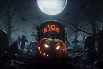 design horror halloween led screen animation spooky dj vj loop visuals