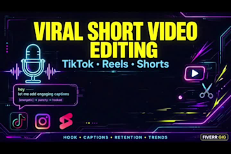 edit viral youtube shorts, tiktok and instagram reels