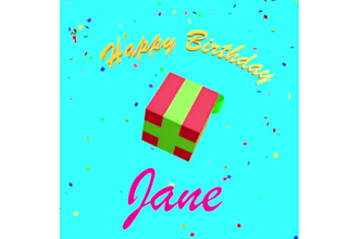 create a birthday GIF with your name