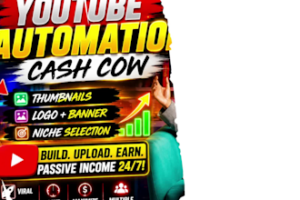 create and manage your youtube automation cash cow channel for passive income