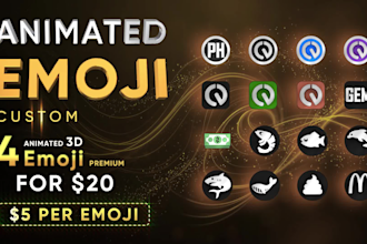 create custom animated 3d emoji for telegram and crypto discord