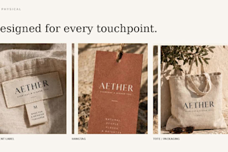 design a premium brand identity for fashion brands