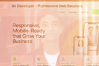 create professional responsive front end website