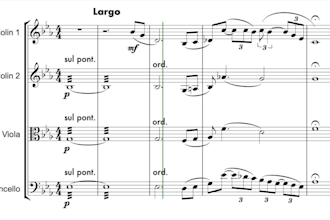 arrange your song for string quartet