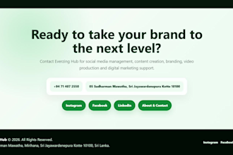 create a modern portfolio or business static website