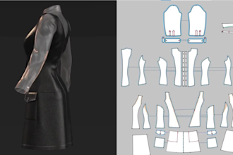 make clo 3d fashion design  wearable garments outfits and sewing pattern