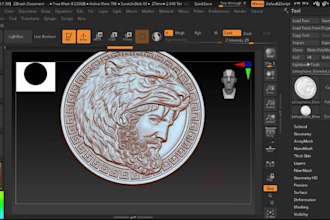 design high quality stl files for 3d coins,medals and logo