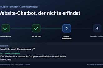 build an ai website chatbot and auto responder from your own faq