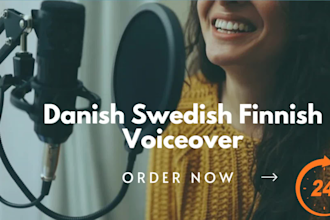 provide native danish swedish finnish voice over