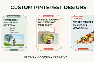 design viral pinterest pins for healthy food and wellness brands