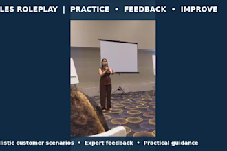 conduct realistic sales role play and give expert feedback