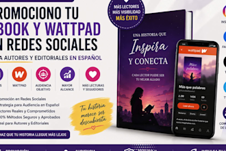 run approved social media ebook wattpad promotions for spanish authors publisher