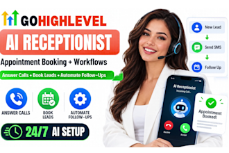 gohighlevel ai receptionist expert ghl appointment booking workflows automation