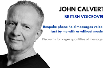 professionally voice your phone hold messages fast