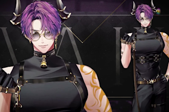 make custom vtuber models with facial and body rigging
