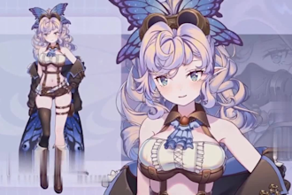 draw pixel live2d vtuber model, live2d character rigging for live2d streaming
