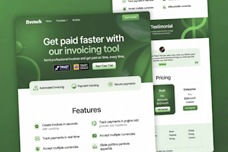 design a highconverting saas landing page