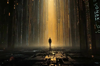 create cinematic ai cyberpunk music video dark metal cyberpunk ai lyric video