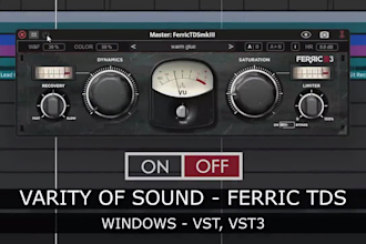 create a professional vst3 plugin with modern dsp and clean UI design