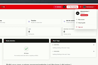 build a custom program and website