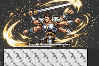 rig and animate your 2d game character and game assests in spine 2d or moho