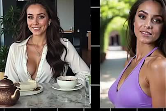design a professional ai virtual influencer and social media content