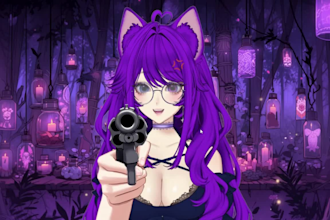 design and rig live2d vtuber model male female anime vtuber model vtuber rigging